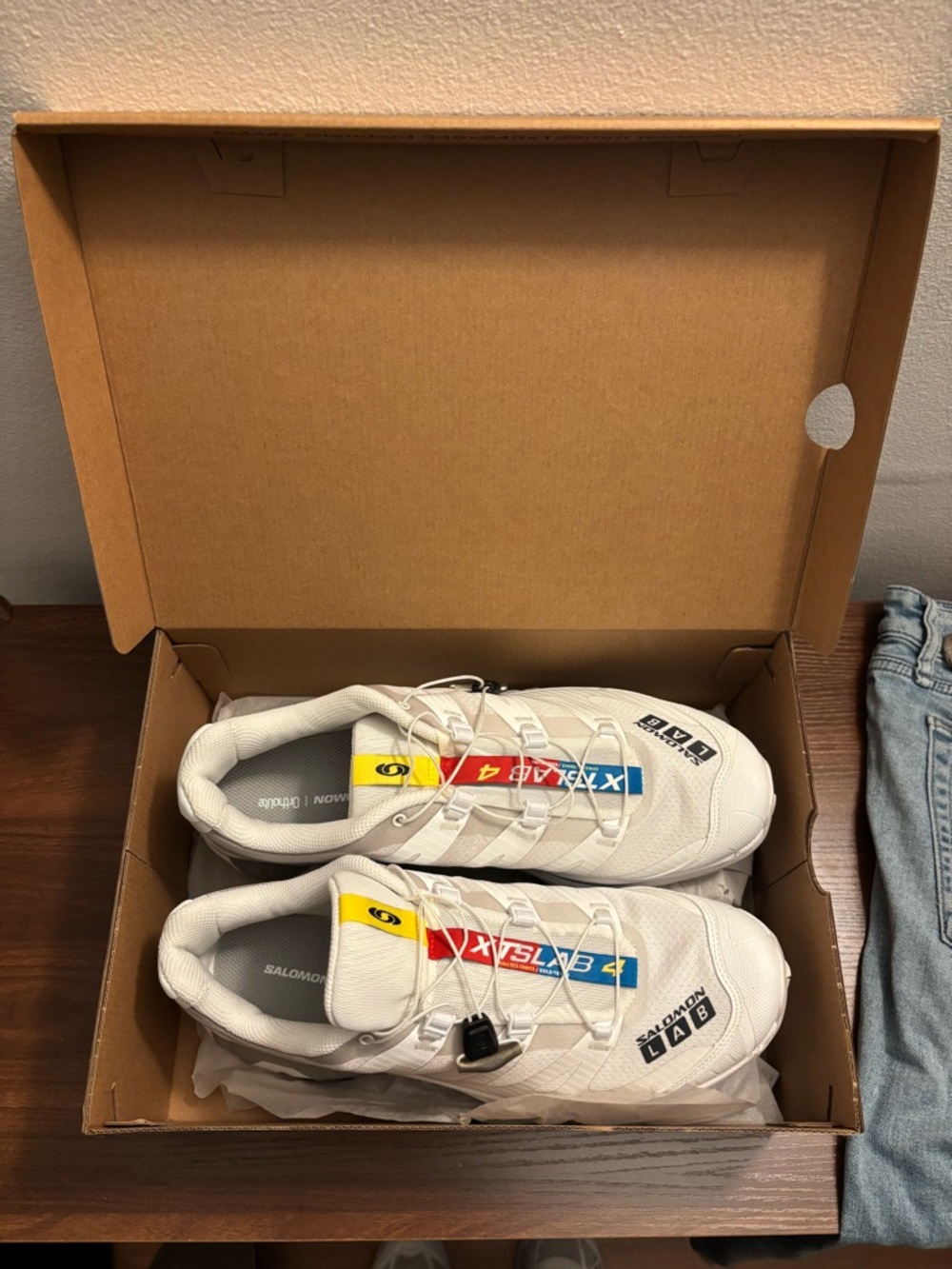 Salomon XT-4 LAB sneakers UNWORN white/ebony/lunar rock